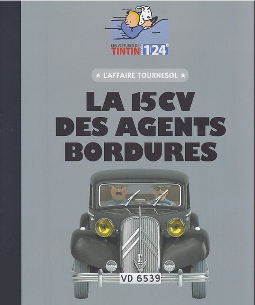 Kuifje Auto 1:24 De Citroen 15 CV van de Bordurische agenten De zaak Zonnebloem - Image 3
