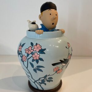 Kuifje Blauwe Lotus Vaas Pixi 16 cm 46951