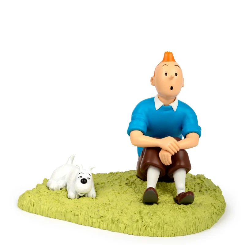 Kuifje & Bobby zittend in het gras Nieuw - Image 2