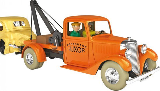 Kuifje auto 1:24 De kraanwagen van Luxor uit De krab met de Gulden scharen nieuw