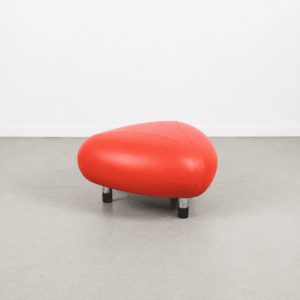 Leolux Pallone Hocker Rood Leer