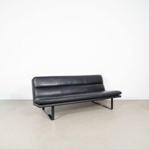 Artifort C683 Bank 3-Zits Zwart Leer