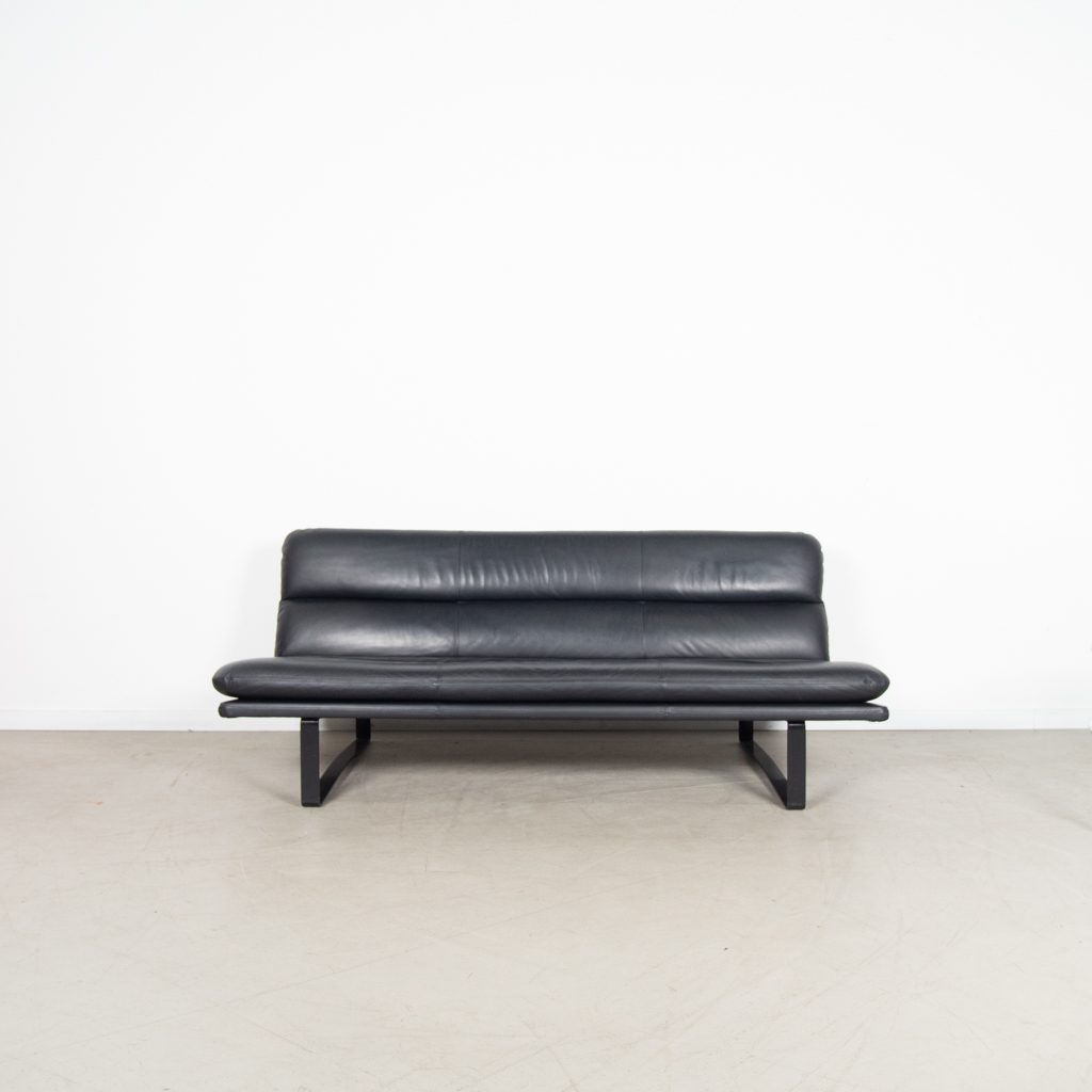 Artifort C683 Bank 3-Zits Zwart Leer - Image 2
