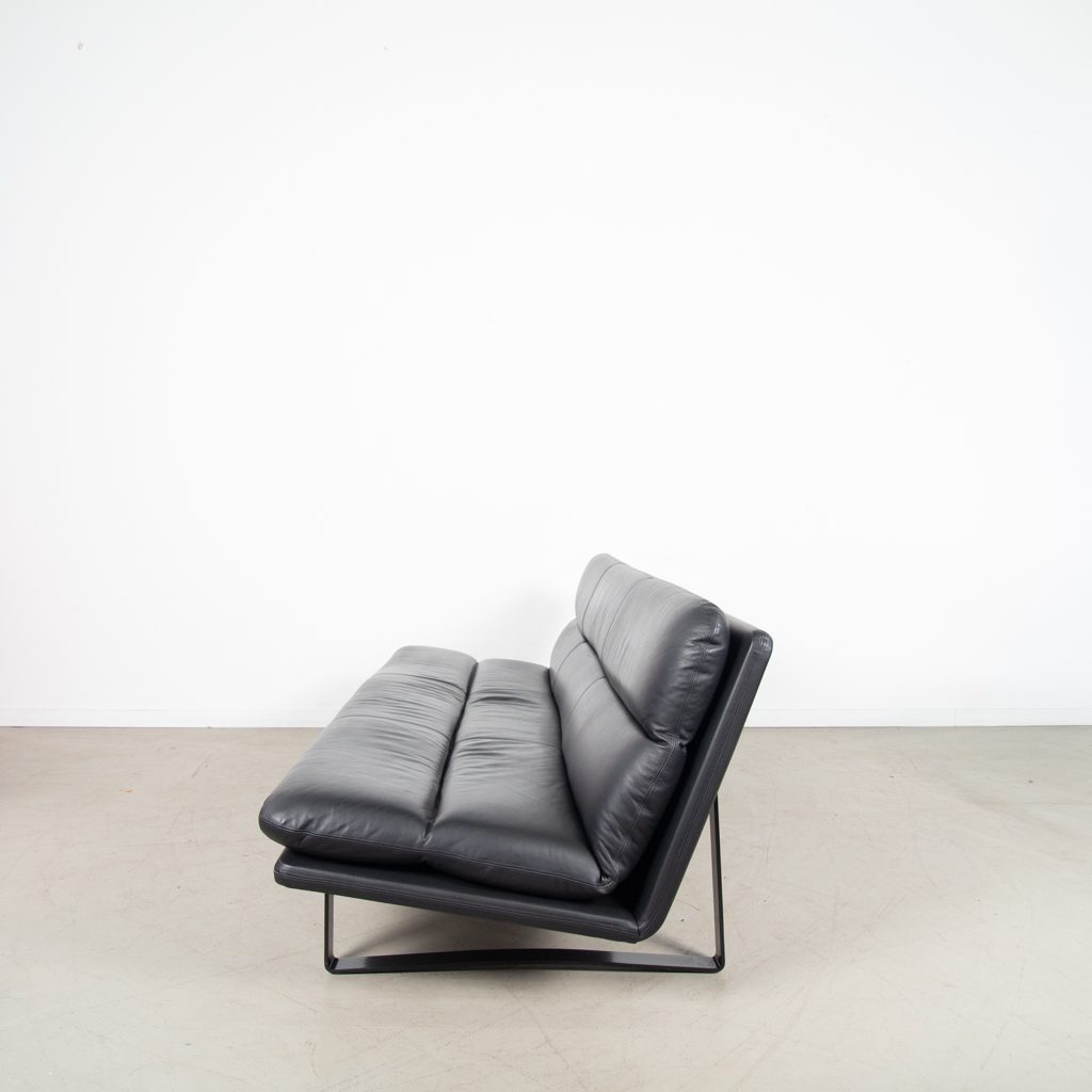 Artifort C683 Bank 3-Zits Zwart Leer - Image 4