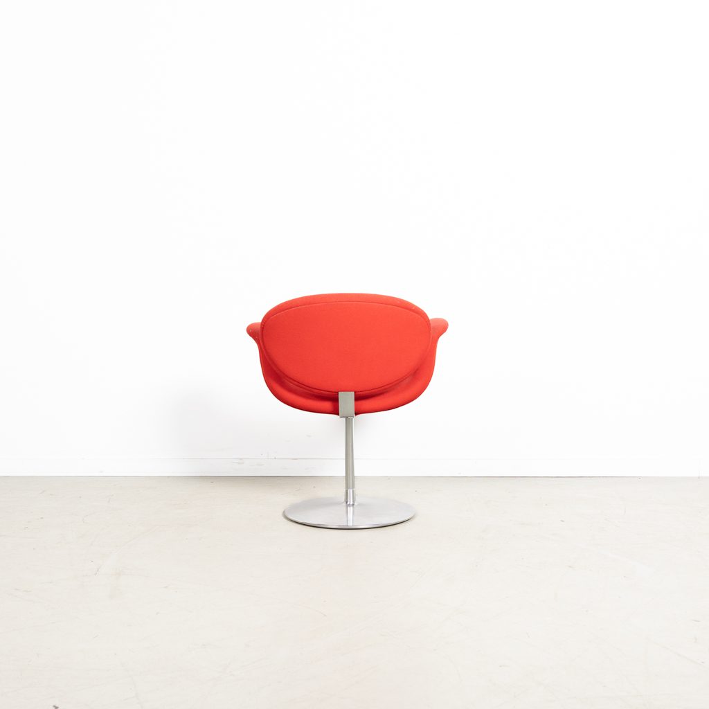 Artifort Little Tulip Stoel Rood Stof - Aluminium - Image 5