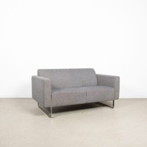 Artifort Mare Bank 2-Zits Grijs Stof - Chroom