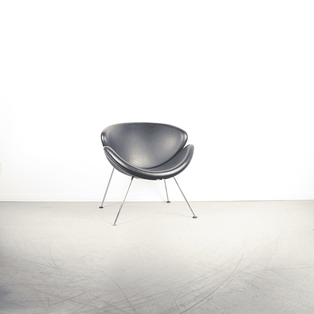 Artifort Slice Fauteuil Zwart Leer