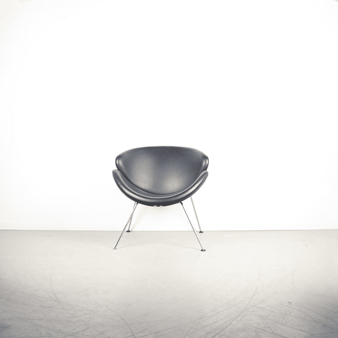 Artifort Slice Fauteuil Zwart Leer - Image 2
