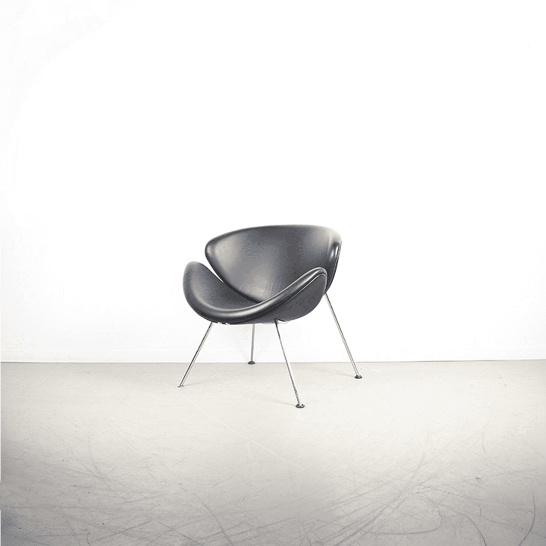 Artifort Slice Fauteuil Zwart Leer - Image 3