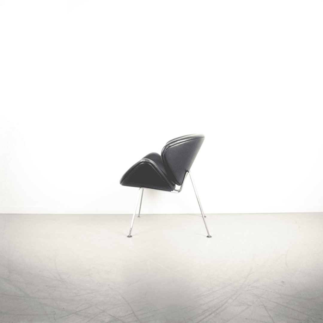 Artifort Slice Fauteuil Zwart Leer - Image 4
