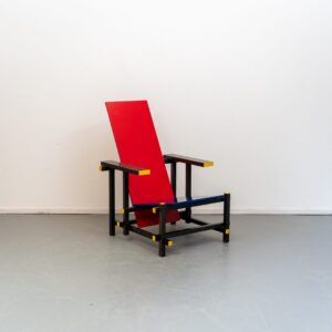 Cassina 635 Red And Blue Fauteuil Meerkleurig Hout