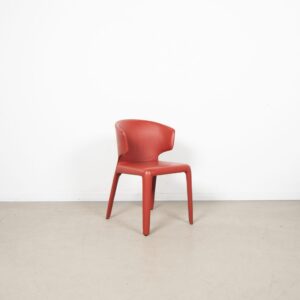 Cassina Hola Stoel Rood Leer