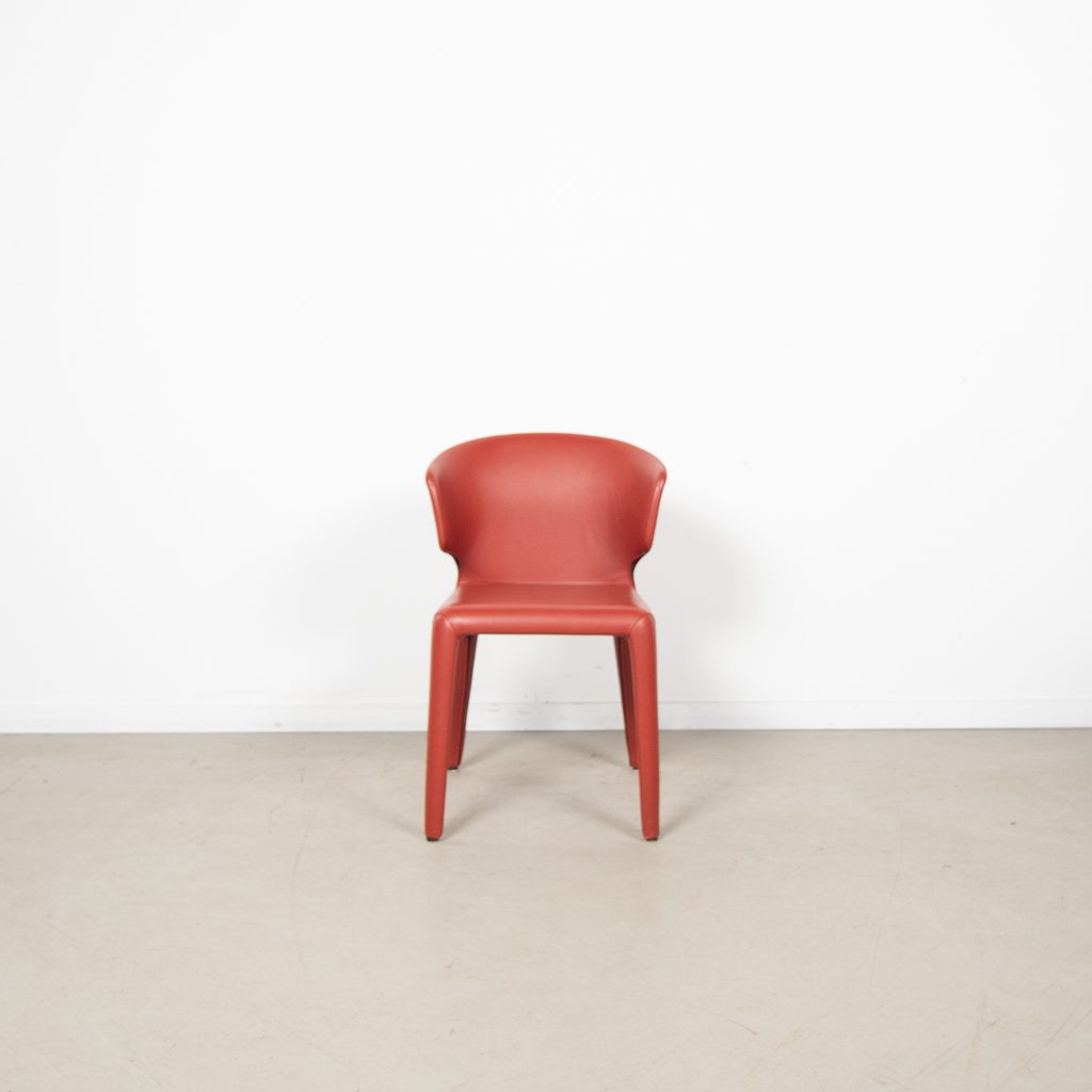 Cassina Hola Stoel Rood Leer - Image 2