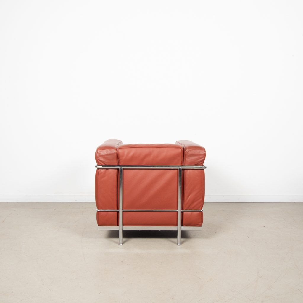 Cassina LC2 Fauteuil Terracotta Leer - Image 5