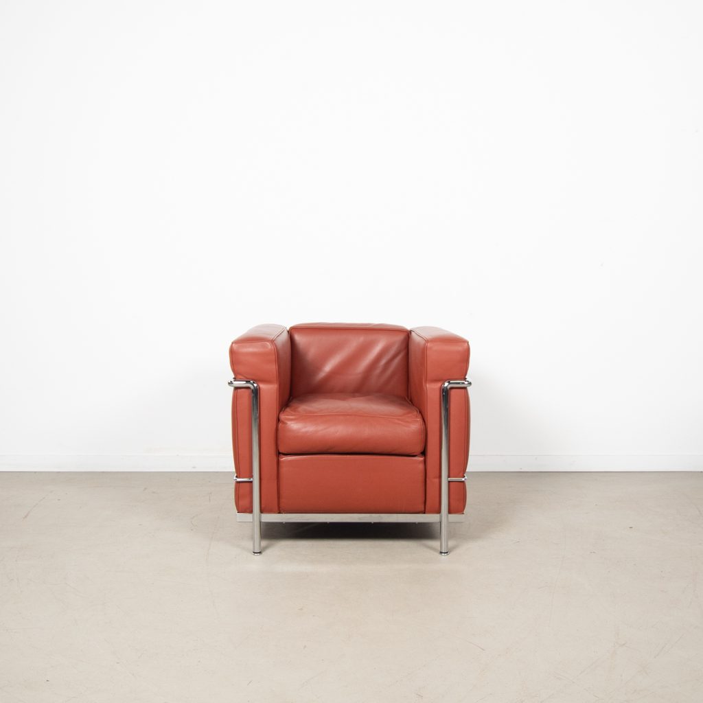 Cassina LC2 Fauteuil Terracotta Leer - Image 2