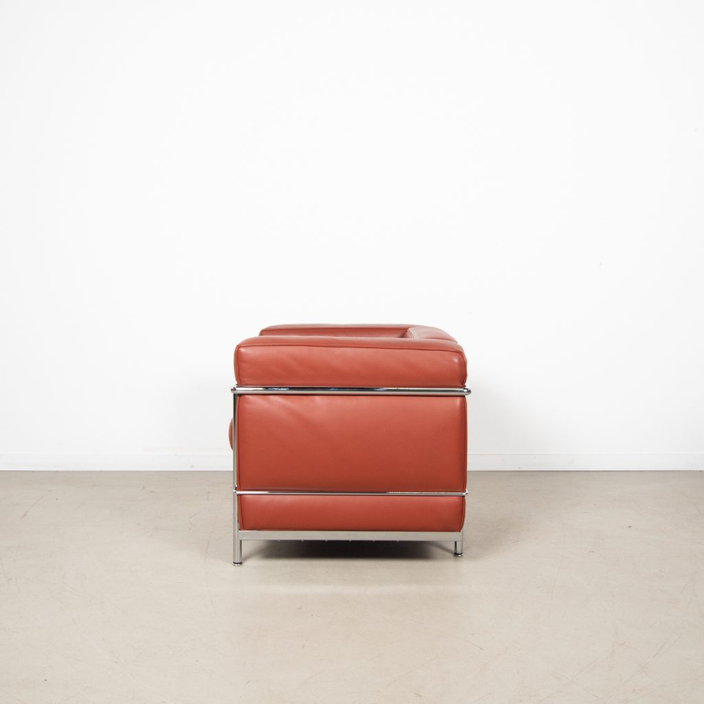 Cassina LC2 Fauteuil Terracotta Leer - Image 4