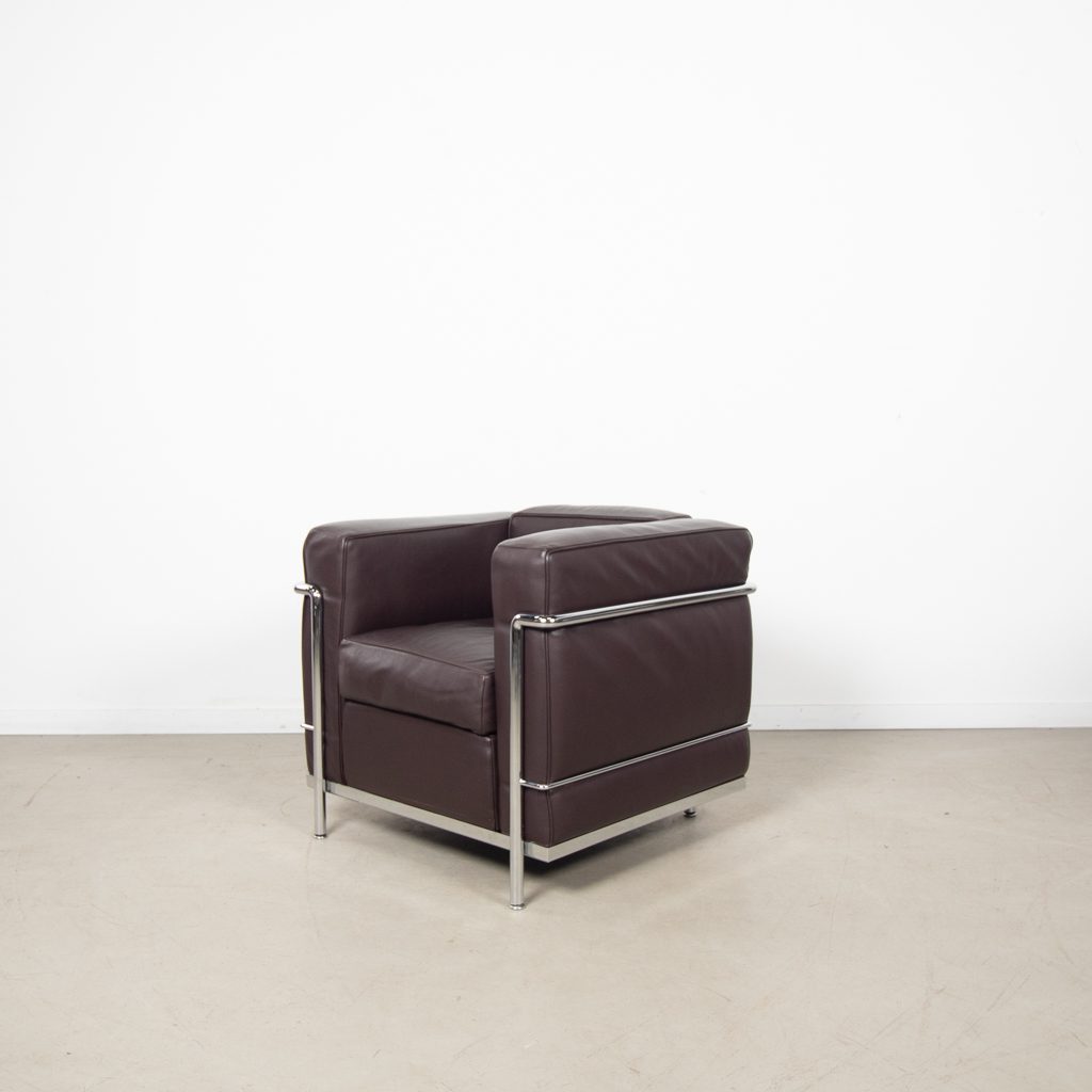 Cassina LC2 Fauteuil DonkerBruin Leer - Image 3