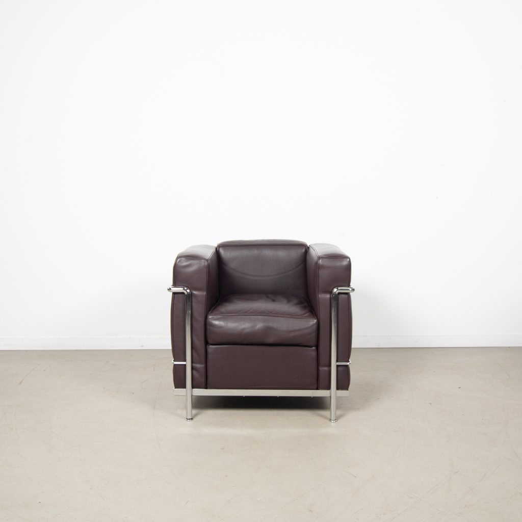 Cassina LC2 Fauteuil DonkerBruin Leer - Image 2