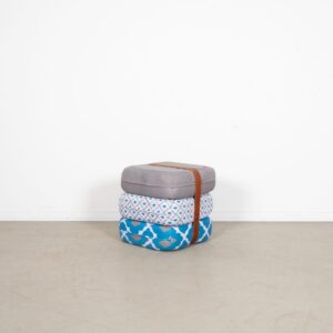 Fatboy Baboesjka Poef Blauw/Grijs Stof (Patroon 2)