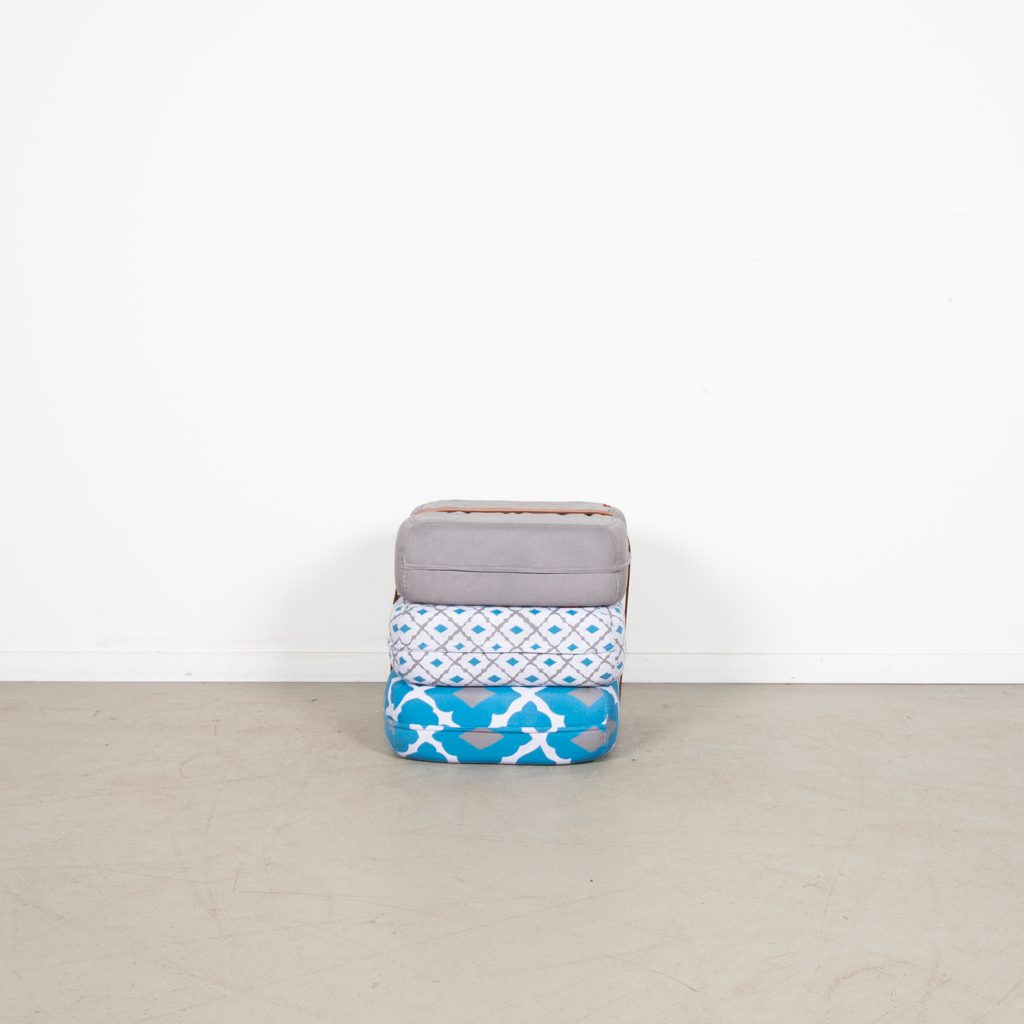 Fatboy Baboesjka Poef Blauw/Grijs Stof (Patroon 2) - Image 2