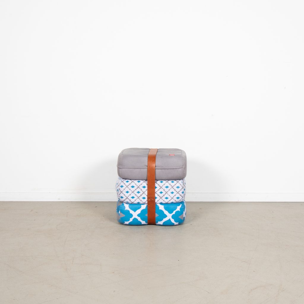 Fatboy Baboesjka Poef Blauw/Grijs Stof (Patroon 2) - Image 3