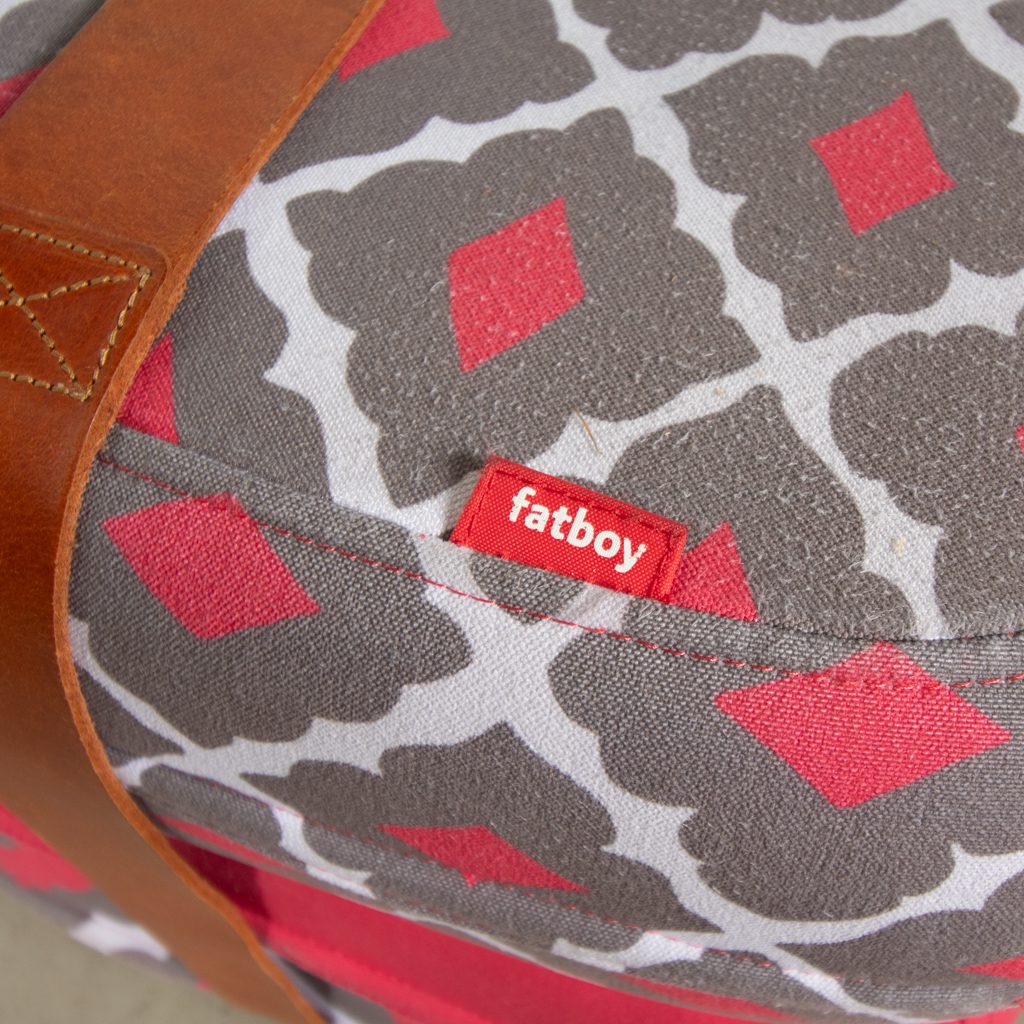 Fatboy Baboesjka Poef Rood/Grijs Stof (Patroon 1) - Image 4