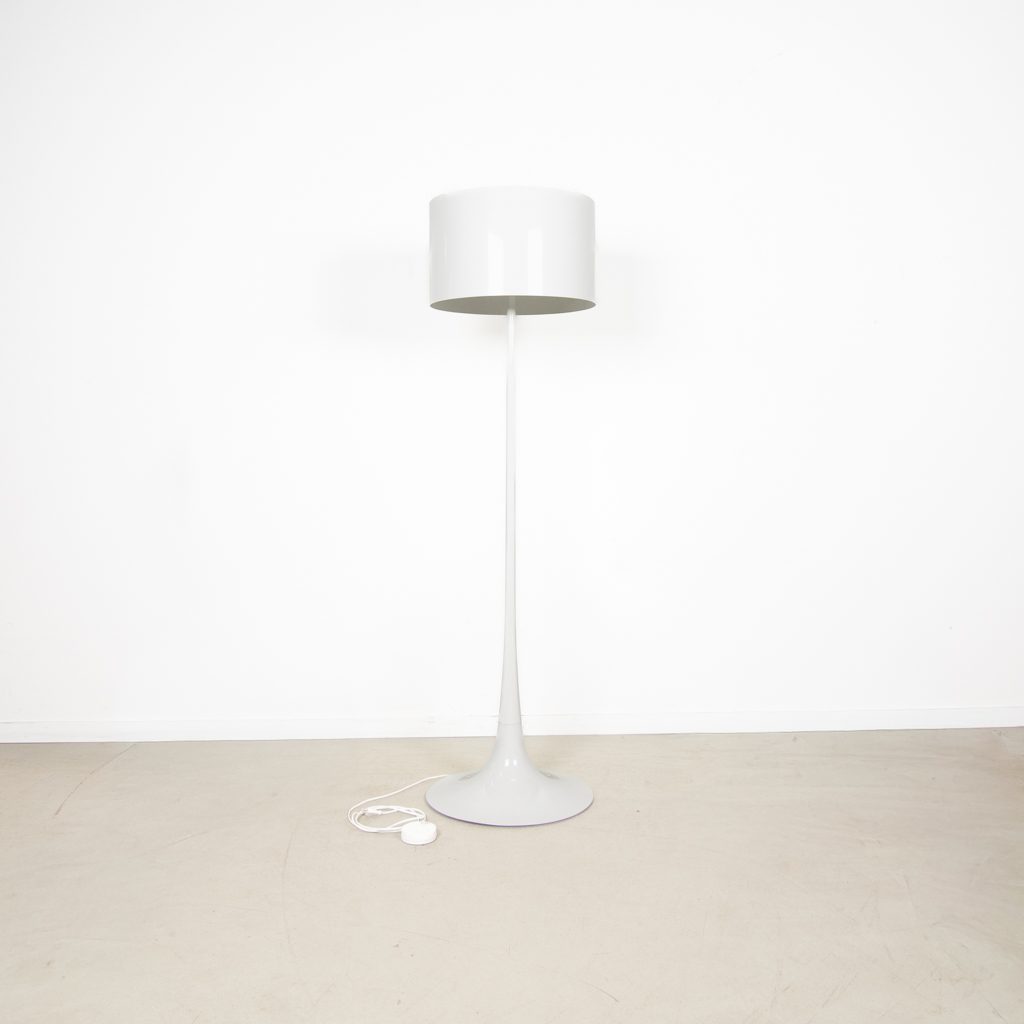 Flos Spun Vloerlamp Wit Aluminium