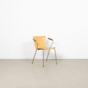 Fritz Hansen Vico Duo Stoel Hout - Chroom