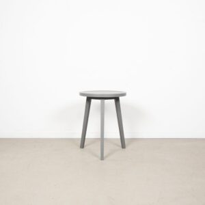 Gervasoni Tafel Rond Grijs Hout Ø50 cm (H: 64 cm)