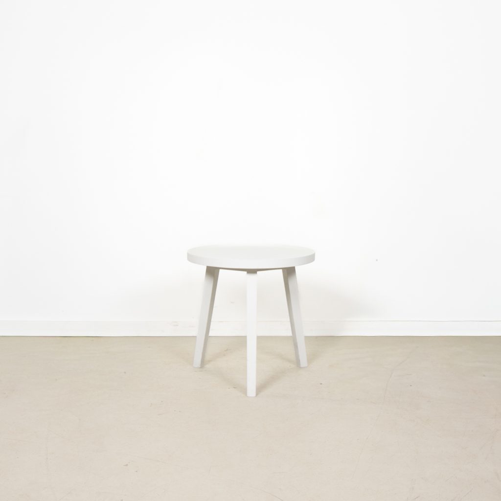 Gervasoni Tafel Rond Wit Hout Ø50 cm (H: 50 cm)