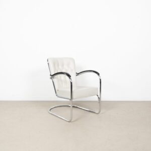 Gispen 412S Fauteuil Wit Leer