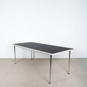 Gispen 515 Tafel Zwart Linoleum - Chroom