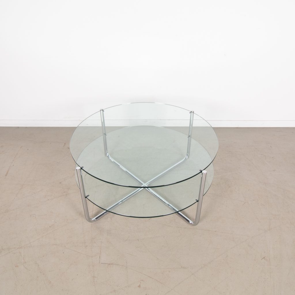 Gispen Today GT427 Salontafel Glas Ø95 cm - Chroom - Image 2