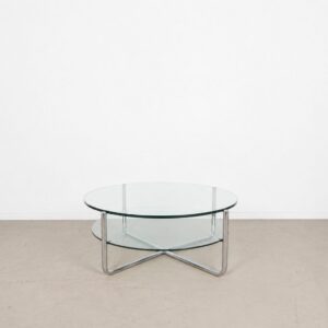 Gispen Today GT427 Salontafel Glas Ø95 cm - Chroom