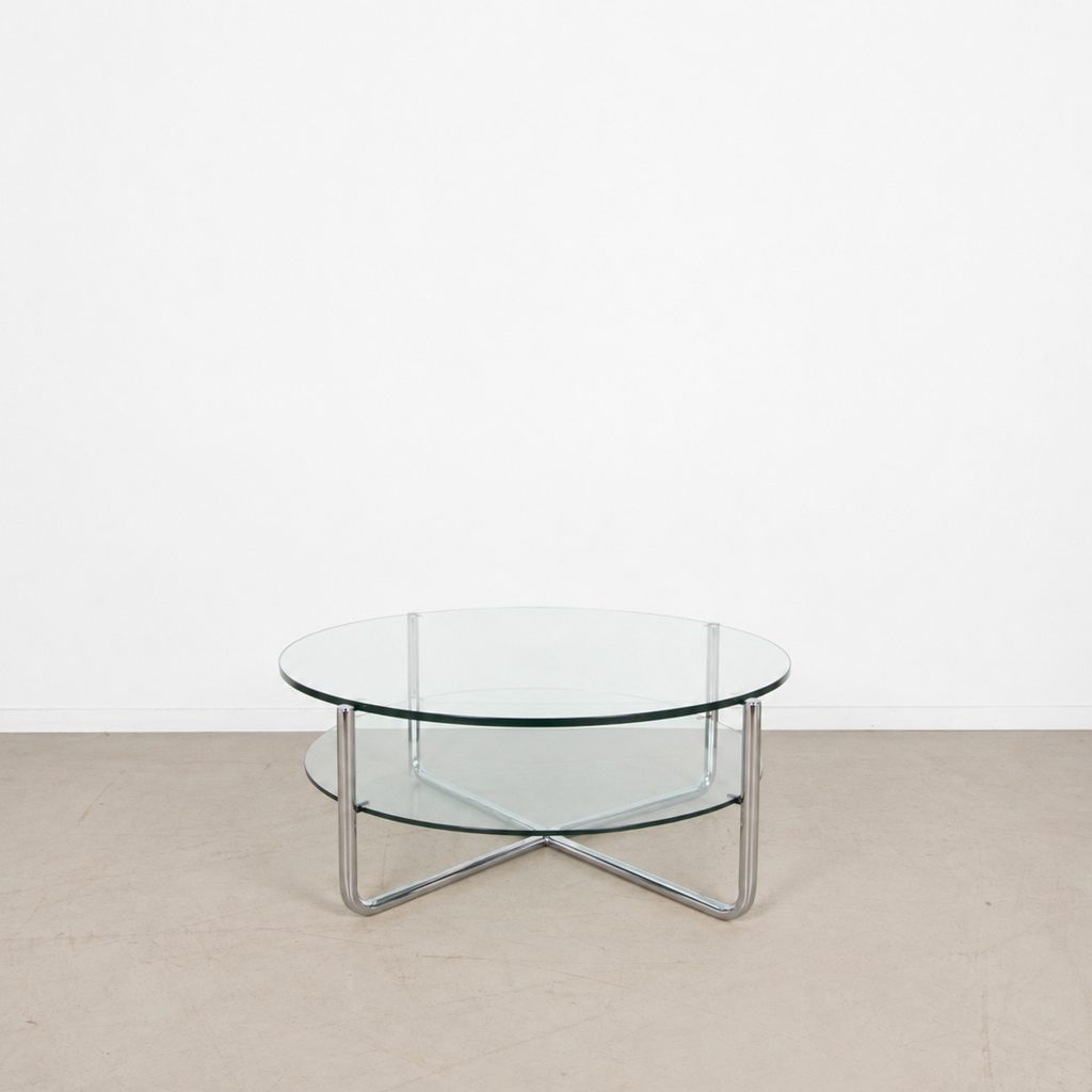 Gispen Today GT427 Salontafel Glas Ø95 cm - Chroom