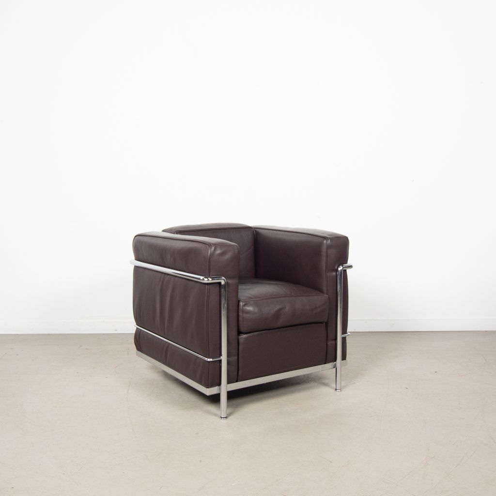 Cassina LC2 Fauteuil DonkerBruin Leer