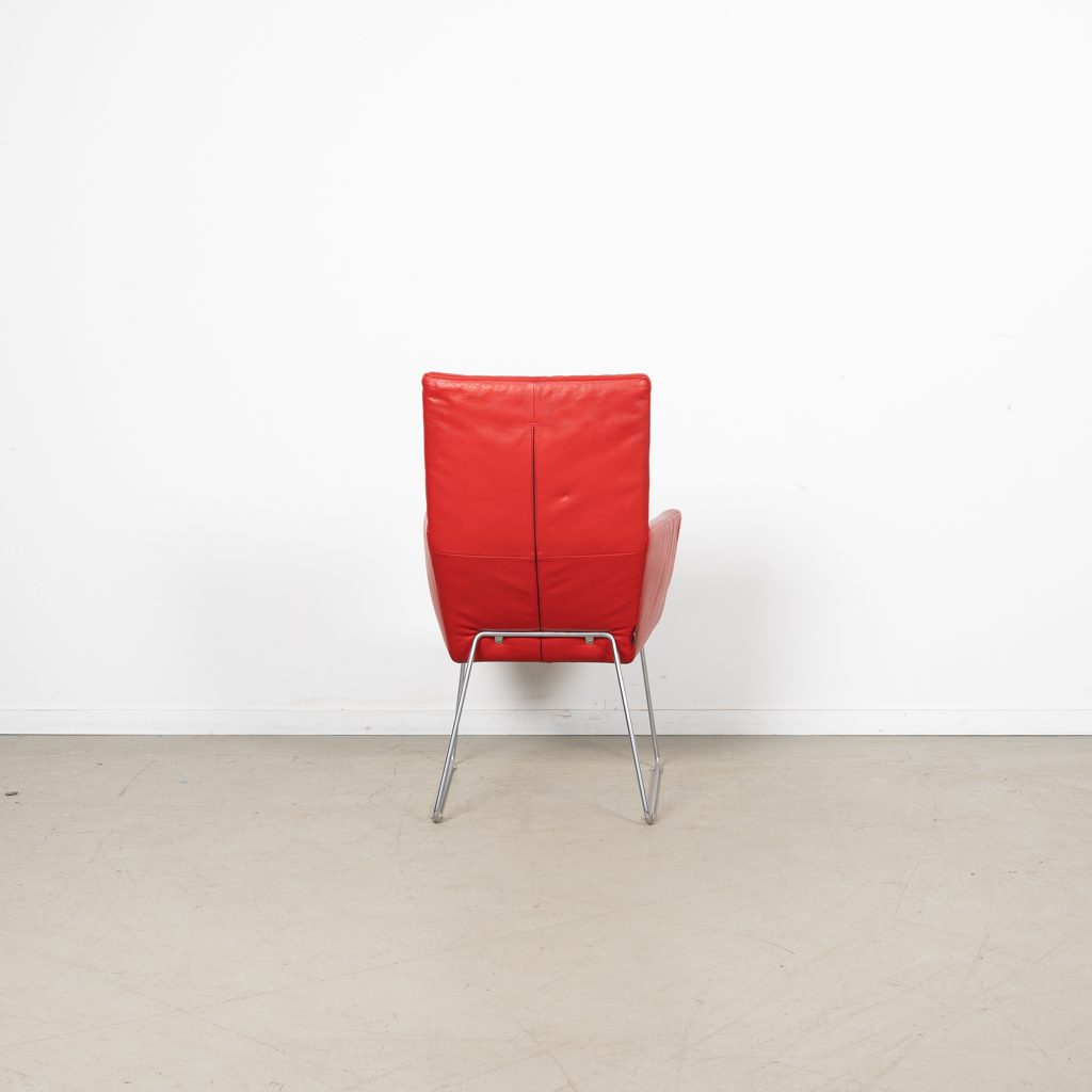 Label Donna Fauteuil Rood Leer - Image 5
