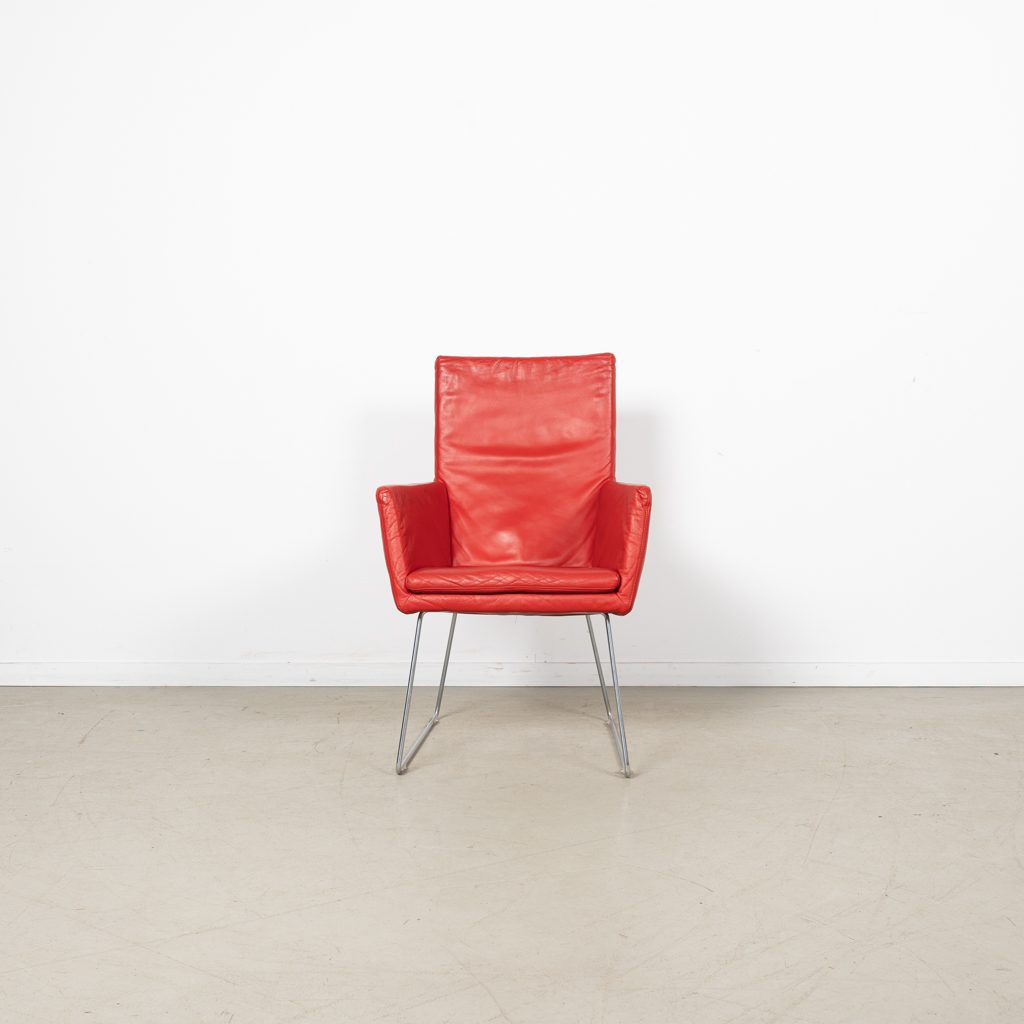 Label Donna Fauteuil Rood Leer - Image 2