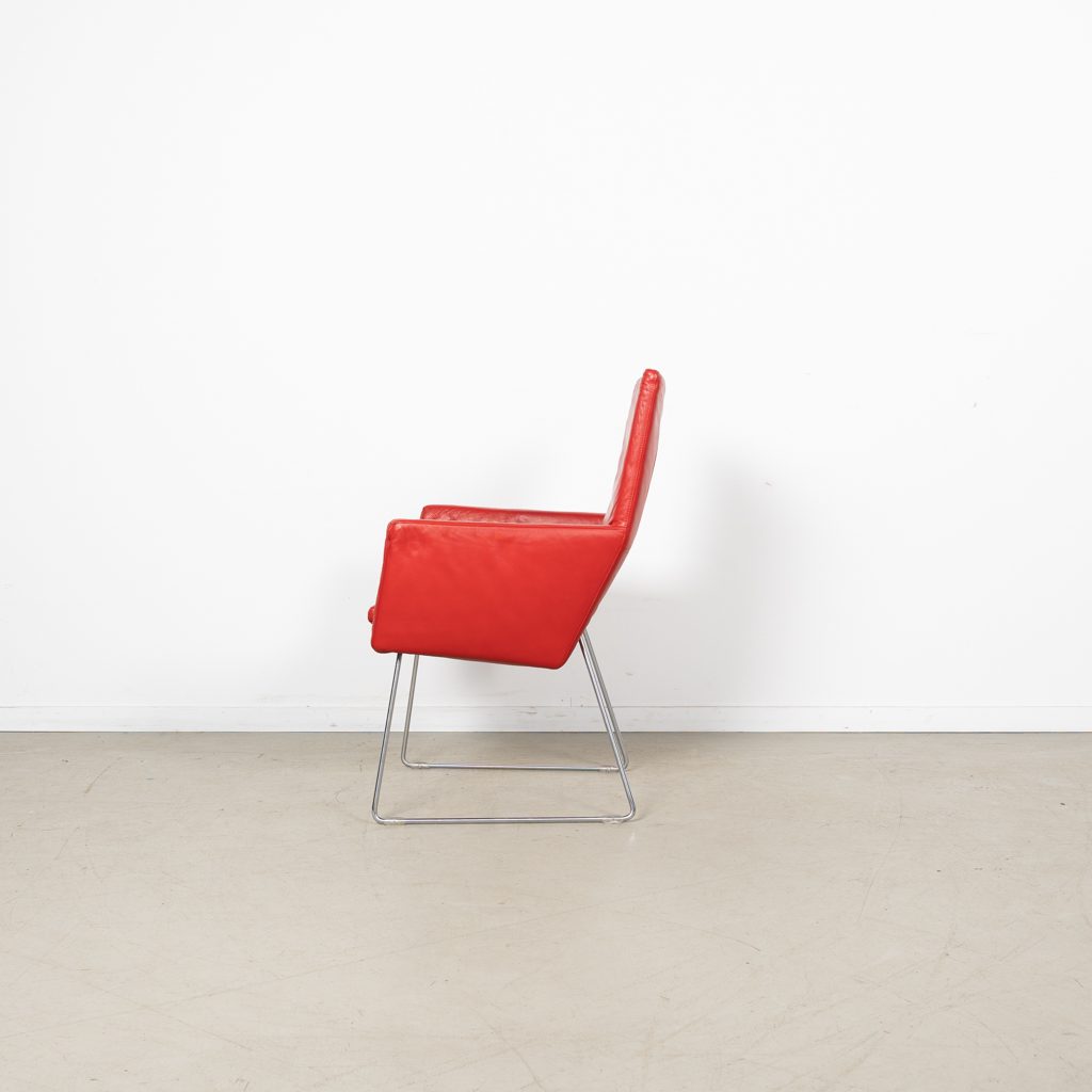 Label Donna Fauteuil Rood Leer - Image 4