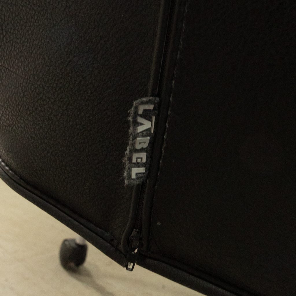 Label Donna Rock Stoel Zwart Leer - Chroom - Image 6