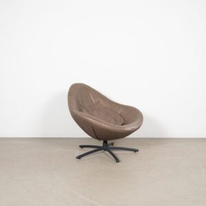 Label Hidde Fauteuil Taupe Leer