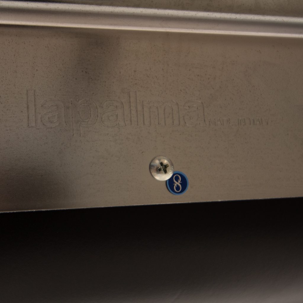 Lapalma LEM Kruk Zwart Ribbel Leer - Chroom - Image 8