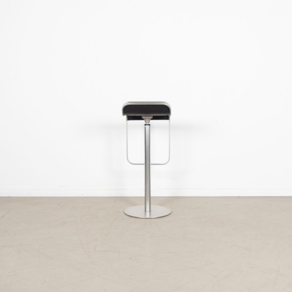 Lapalma LEM Kruk Zwart Ribbel Leer - Chroom - Image 5
