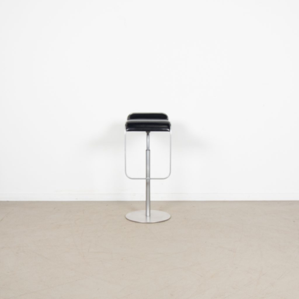 Lapalma LEM Kruk Zwart Leer - Chroom - Image 2