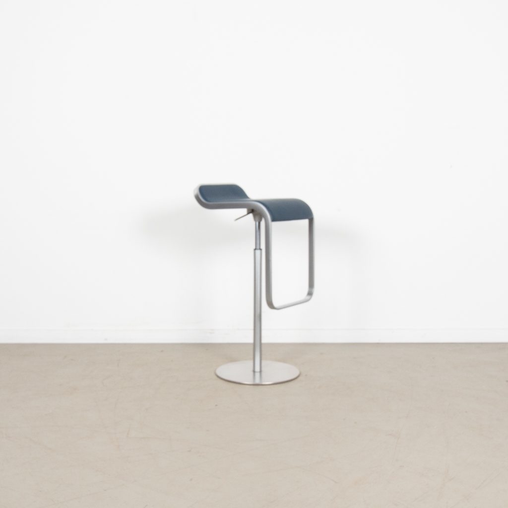 Lapalma LEM Kruk Blauw Leer - Chroom