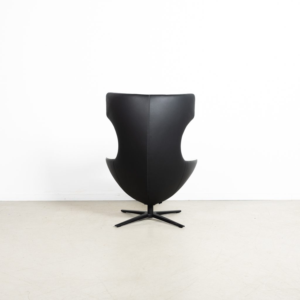 Leolux Caruzzo Fauteuil Wit/Zwart Leer - Image 5