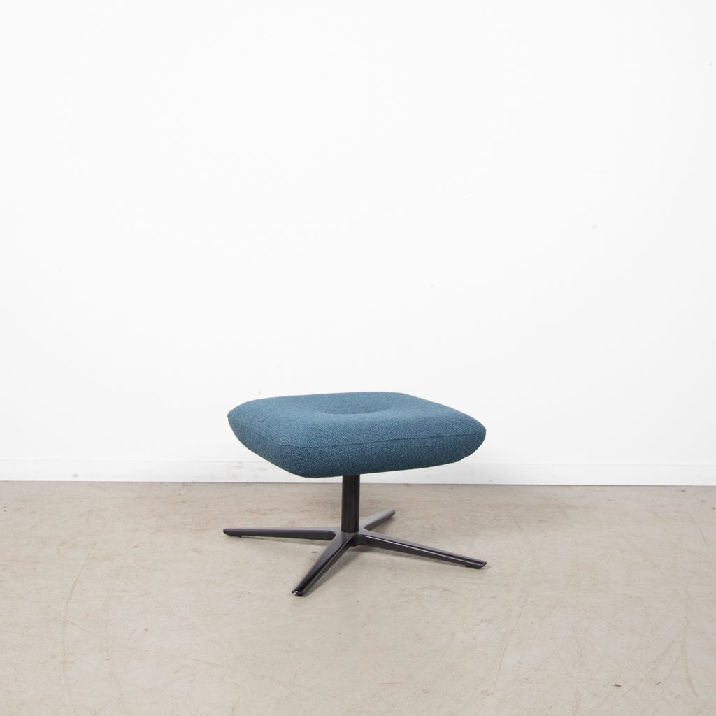 Leolux Caruzzo Fine Hocker Blauw Stof