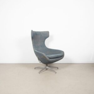 Leolux Caruzzo Plus Fauteuil Blauw Gemêleerd Stof
