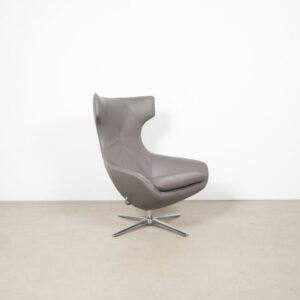 Leolux Caruzzo Plus Fauteuil Grijs Leer