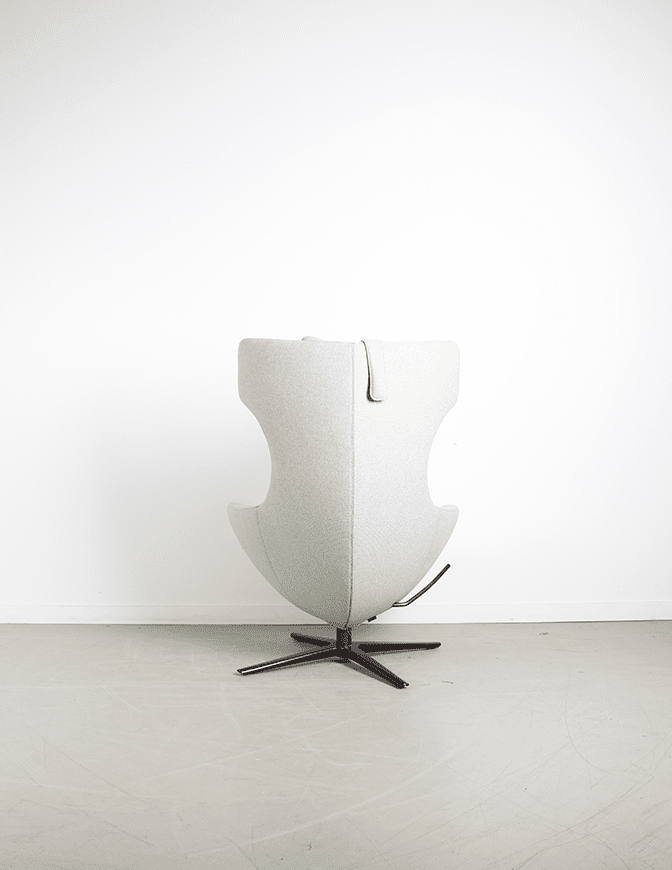 Leolux Caruzzo Plus Fauteuil Beige Stof + Hocker - Image 6